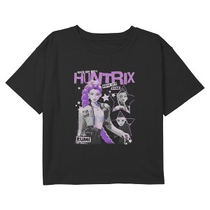 Girls KPop Demon Hunters Show How It's Done Rumi Stars Cropped T-Shirt - 1 of 3