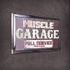 Muscle Garage Full Service Open 24 Hours Framed LED Sign Gray/Brown - American Art Decor - image 4 of 4