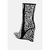 Trend Titan Diamante Slim Wedge Heel Boots Women - 3 of 4