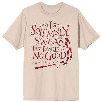 Harry Potter I Solemnly Swear That I Am Up To No Good Unisex Beige T-shirt