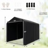 Costway 7 x 5.2' Heavy Duty Storage Shelter Outdoor Bike Storage Tent with Waterproof Cover - 3 of 4