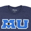 Seven Times Six Disney Monsters University T-Shirt Men's MU Logo Design Graphic Tee Blue - 3 of 3