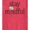 Men's - Instant Message - Stay Mindful Flower Short Sleeve Graphic T-Shirt - 2 of 4
