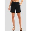 FIONECA Women's 6'' Athletic Long Shorts with 4 Pockets High Waisted Bermuda Shorts for Women Walking Running Casual - 3 of 4