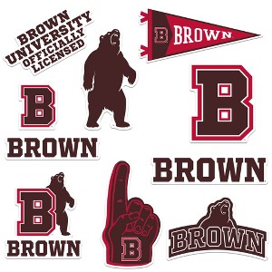 Brown University 9ct Vinyl Large Deluxe Stickers Variety Pack - 1 of 4