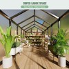 6x8 FT/6x10 FTGreenhouse for Outdoors, Polycarbonate Greenhouse with Roof Vent - 3 of 4