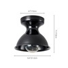 Rennnsan Quinthra 8"W 1-Light Dome Vintage Dimmable Flush Mount - 3 of 4