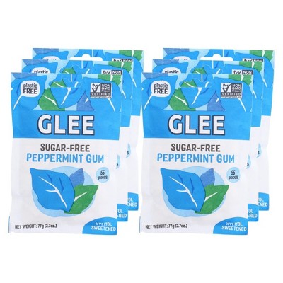 Glee Gum Peppermint Sugar-Free Chewing Gum - Case of 6/55 ct