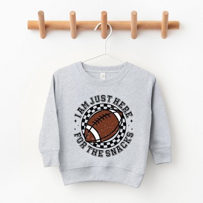 The Juniper Shop I Am Just Here For The Snacks Youth Ultra-Soft Graphic Sweatshirt