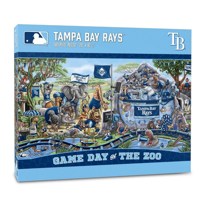 MLB Tampa Bay Rays Game Day at the Zoo Jigsaw Puzzle - 500pc, 1 of 4