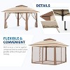Nasitip Outdoor Canopy Tent With Mosquito Netting, Pop Up Instant Gazebo Waterproof With Portable Carrying Bag - 3 of 4