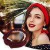 Unique Bargains Women's Button Stripe Elastic Headwrap 1 Pc - 2 of 4