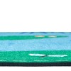 Nature Pond Classroom Rug – Calming Blue & Green Rug with Fish and Flowers, Rectangle - 3 of 4