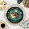 Aoibox Round Woven Cotton Rope Placemats Set 6, Non-Slip Heat Resistant Table Mats for Kitchen and Farmhouse Decor, Boho Style for Dining and Parties - 3 of 4