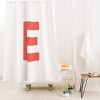 Deny Designs April Lane Art Block Monogram Shower Curtain - 2 of 3