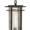 Minka Lavery Industrial Outdoor Post Light Fixture Black 20 1/2" Clear Seeded Glass for Exterior Barn Deck House Porch Yard Patio - 3 of 3