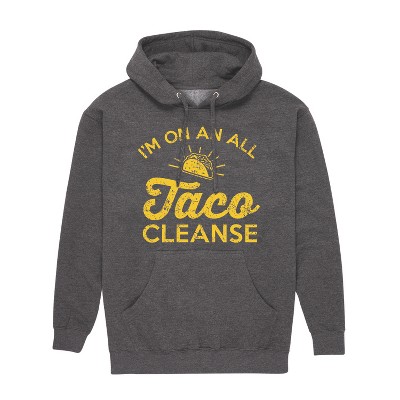 Men's - Instant Message - All Taco Cleanse Graphic Fleece Pullover Hoodie