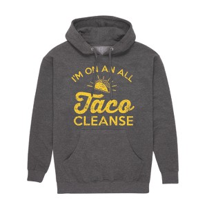 Men's - Instant Message - All Taco Cleanse Graphic Fleece Pullover Hoodie - 1 of 4