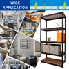 Kumasinova 5 Tier Metal Garage Shelving,Heavy Duty Storage Shelves,Adjustable Storage Rack Shelf Unit for Warehouse Pantry Closet Kitchen,Black - 4 of 4