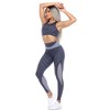 Women's Cut Out Back Mesh Sports Bra & Leggings Set - White Mark - 3 of 4