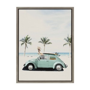 Kate & Laurel All Things Decor 18"x24" Sylvie Summer Adventures Framed Canvas - 1 of 4