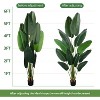 Tree City 6 Ft Faux Bird of Paradise Plant - Realistic Fake Palm Tree for Home, Office, Patio & Garden Decor - 3 of 4