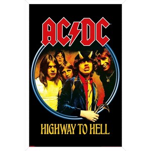 Trends International AC/DC - Highway To Hell Group Framed Wall Poster Prints - 1 of 4