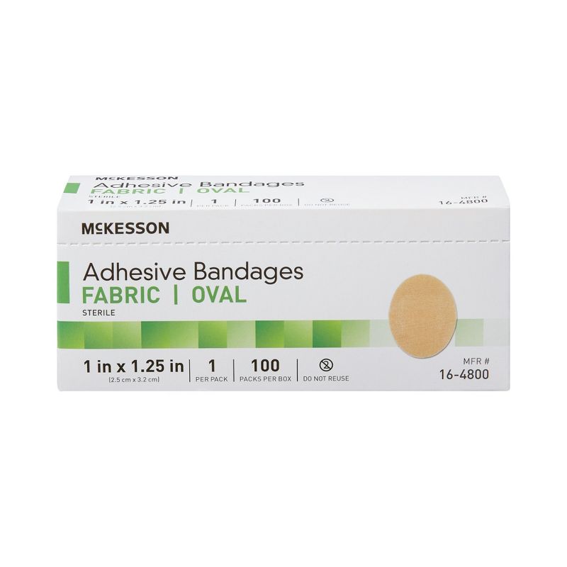 McKesson Oval Adhesive Bandages, Flexible Fabric, 4 of 10