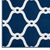 Modway Beltara Chain Link Transitional Trellis 8x10 Area Rug - Moroccan Blue and Ivory,  100% Soft Heat-Set Polypropylene ,  Tight Low Pile Weave - 2 of 4