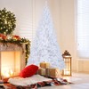 Costway 5/6/7/8 FT Artificial Christmas Tree Unlit Christmas Tree with 350/650/950/1138 Branch Tips Foldable Metal Stand - 3 of 4