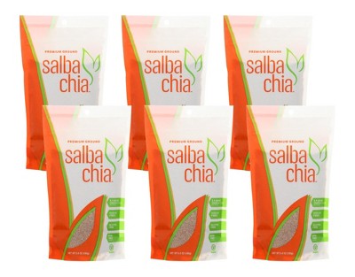 Salba Chia Premium Ground Chia Seeds - Case of 6/6.4 oz