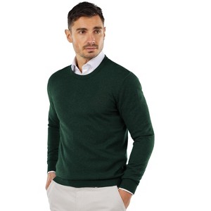 COOFANDY Men's Crew Neck Sweater Slim Fit Lightweight Sweatshirts Knitted Pullover for Casual Or Dressy Wear - 1 of 4