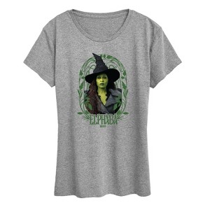 Women's - Wicked - Art Noveau Elphaba Short Sleeve Graphic T-Shirt - 1 of 4