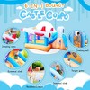Inflatable Bounce House with Dual Slides, Rocket Bouncy Castle with Jumping & Climbing Area, Blower Included,Basketball Hoop Game for 3-10 Kids - 2 of 4