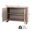 Christopher Knight Home Melric Rustic 39.30'' Wooden Accent Cabinet with 2 Doors and Adjustable Shelf - 2 of 4