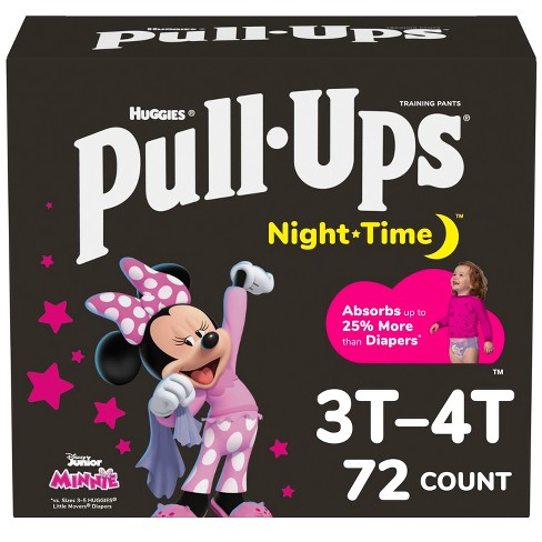 Pull-ups Girls' Night-time Training Pants - 3t-4t - 72ct : Target