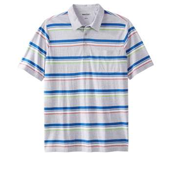 KingSize Men's Big & Tall Shrink-Less Lightweight Polo T-Shirt