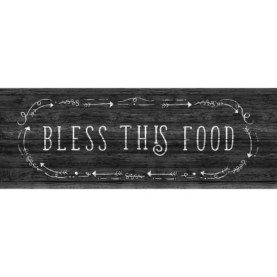 55" x 19" Bless This Food Kitchen Runner Rug - J&V Textiles