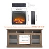 TOBILI 18 inch fireplace insert,ultra thin heater with log set & realistic flame,overheating protection - 2 of 4