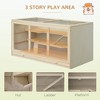 45" Extra Large Wooden Hamster Cage, 3-Layer Rat Cage with Opening Roof, PVC Window, Small Animal Habitat for Gerbil, Dwarf & Syrian Hamsters - 4 of 4