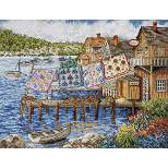Design Works Counted Cross Stitch Kit 12"X16"-Dockside Quilts (14 Count)