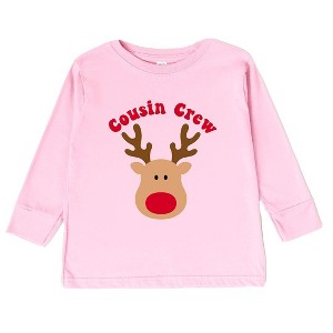 The Juniper Shop Cousin Crew Reindeer Toddler Long Sleeve Tee - 1 of 3