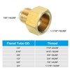 Unique Bargains Fit Air Gas Line Refrigeration Brass SAE 45 Degree Flare Plumbing Connectors - 4 of 4
