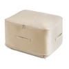 NewHome"Large Foldable Storage Bag for Comforters, Quilts, Bedding, Pillows with Dual Zippers & Compression"apricot - image 3 of 4