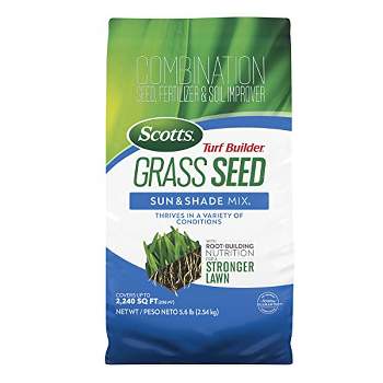 Scotts Turf Builder Mixed Sun or Shade Fertilizer/Seed/Soil Improver 5.6 lb
