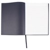 Universal Casebound Hardcover Notebook, 1-Subject, Wide/Legal Rule, Black Cover, (150) 10.25 x 7.63 Sheets - 3 of 3