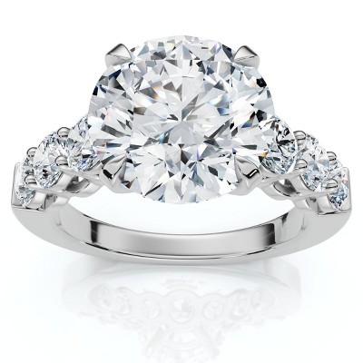 Pompeii3 Certified 5Ct Diamond Engagement Ring 14k Gold or Platinum Lab Created