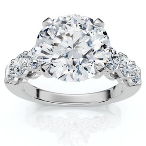 Pompeii3 Certified 5Ct Diamond Engagement Ring 14k Gold or Platinum Lab Created - 1 of 4