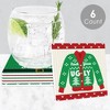 Big Dot of Happiness Ugly Sweater - Funny Holiday and Christmas Party Decorations - Drink Coasters - Set of 6 - 2 of 4