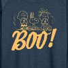 Women's - Peanuts - Boo Lightweight French Terry Wide Neck Long Sleeve Graphic Shirt - 2 of 4